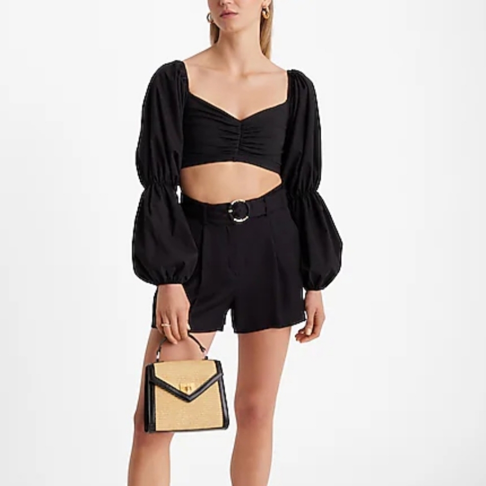 Express Body Contour Ribbed Top